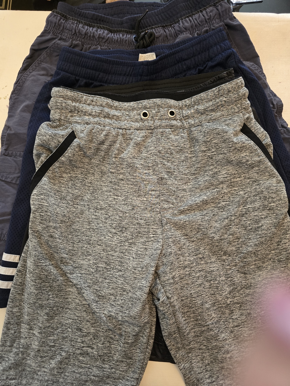 Kids Grey Active Jogger Pants - Comfortable Everyday Bottoms Size Mid Lg 5 Pairs